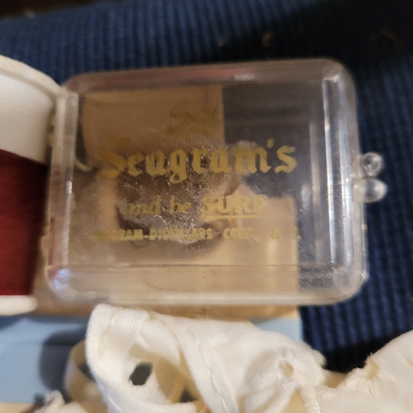 Vintage Sewing Assortment Bundle with Burlington Satin Ribbon - Picture 5 of 6